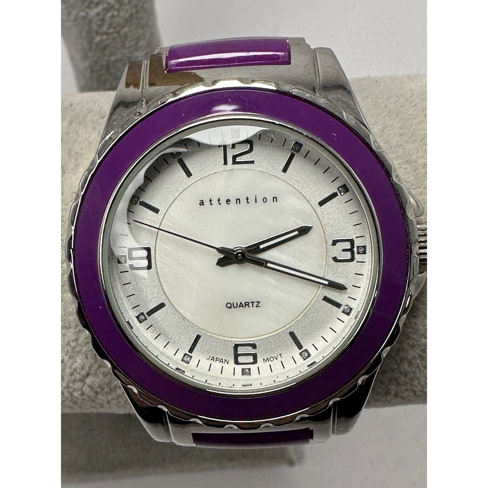 Attention Accutime KM9036 New Battery Ladies Watch 41MM 7.25" N27‎